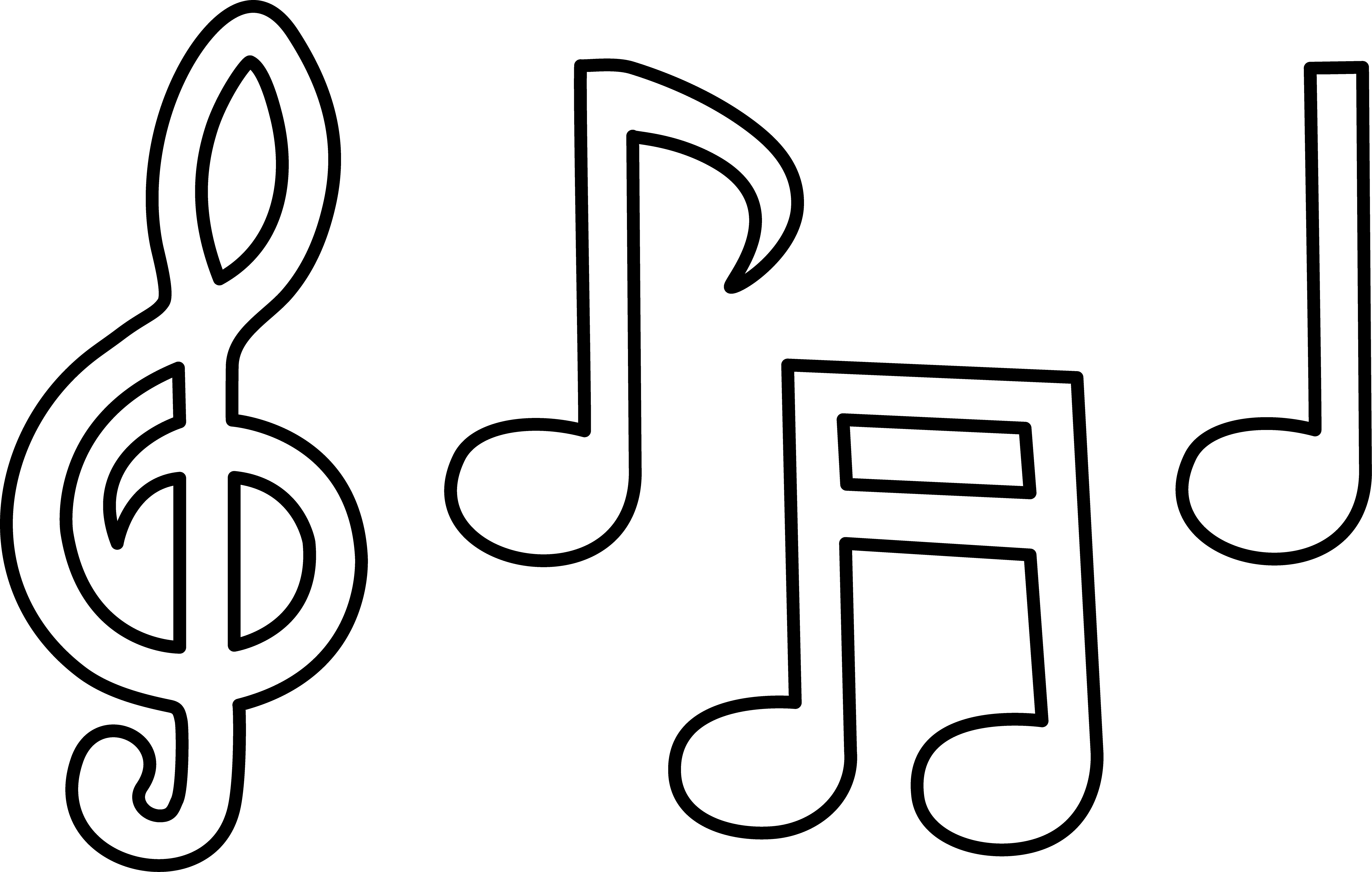 music notes clipart