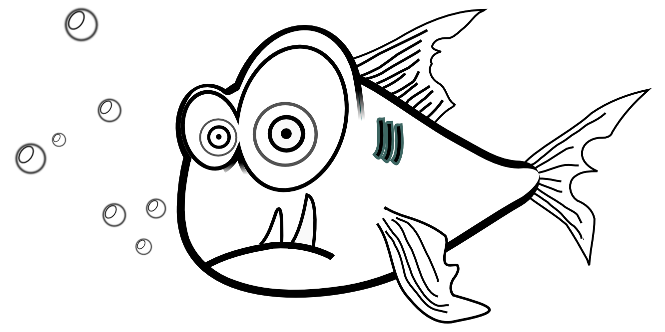 pirahna vector logo